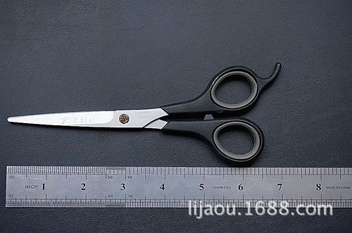 優質不銹鋼理發專業美發平剪 劉海剪刀lj901—65s    產品實拍圖